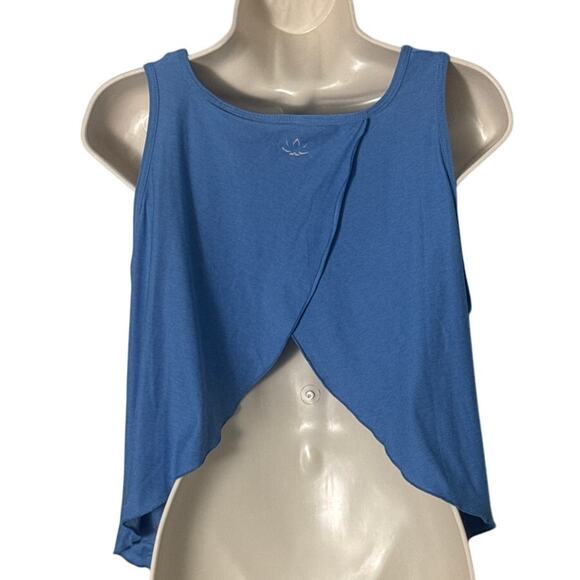 Beyond Yoga Featherweight Flutter Tank Sky Blue Heather Size S - Picture 5 of 11